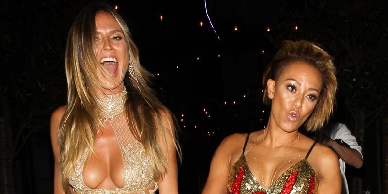 Heidi Klum and Mel B have a girls night at an After Party