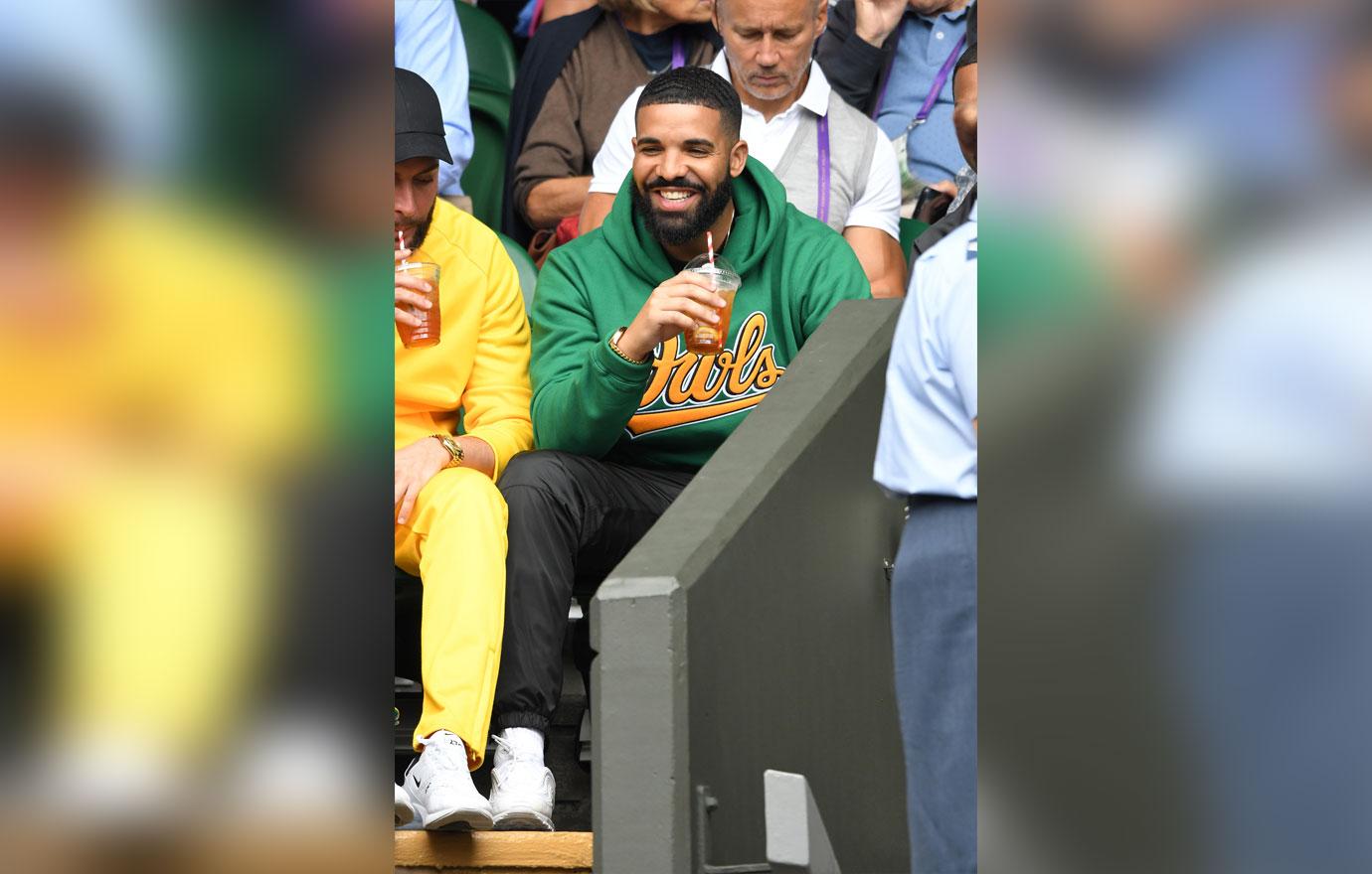 Drake attends serena williams game alexis in feelings 6