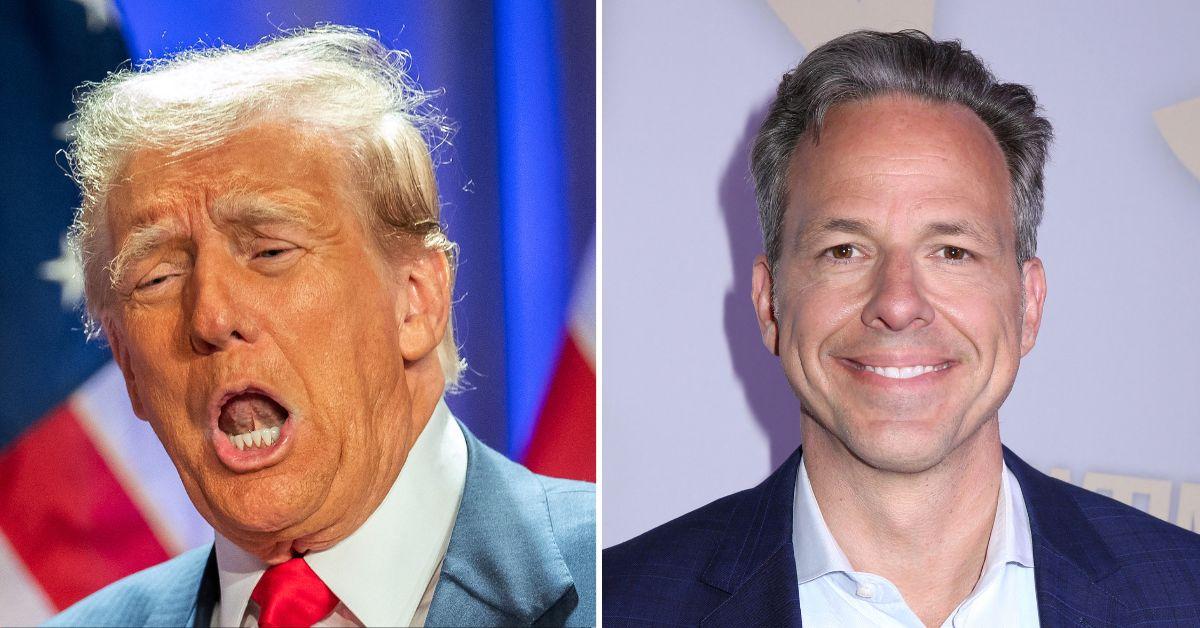 Composite photo of Donald Trump and Jake Tapper