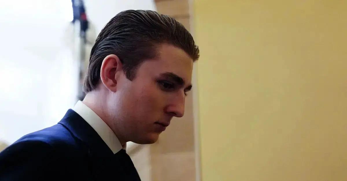 Photo of Barron Trump is a student at NYU.