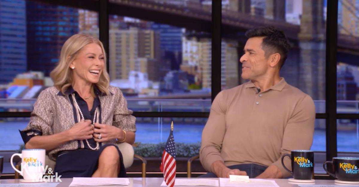 Image of Mark Consuelos insisted he has 'no regrets' about his and Kelly Ripa's elopement.