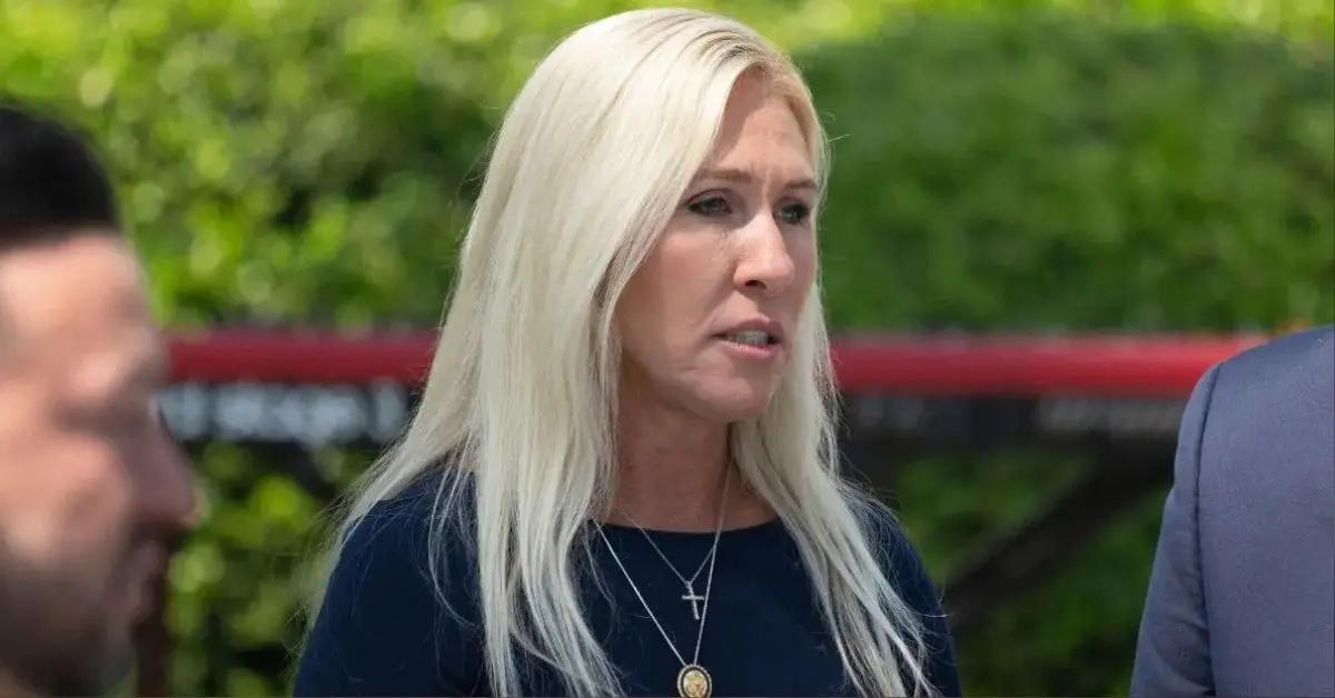 Photo of Marjorie Taylor Greene claimed her fallout with Donald Trump was over Jeffrey Epstein.