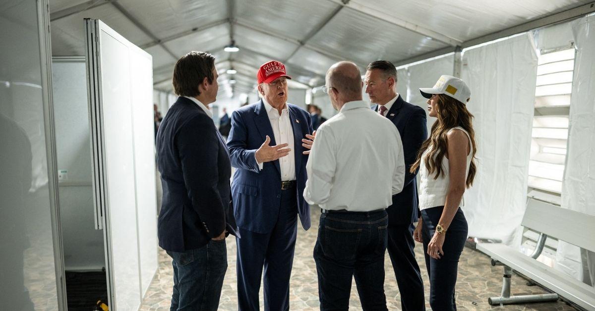 image of Donald Trump has visited the facility in Florida.