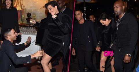 Kris jenner wardrobe malfunction short dress body
