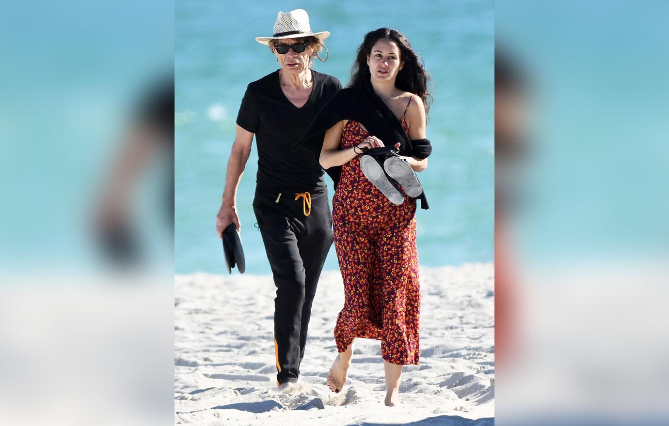 mick jagger girlfriend ballet dancer melanie hamrick photos miami beach