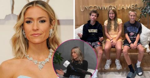 split photo of Kristin Cavallari & kids