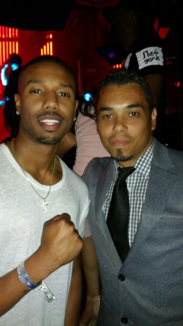 Michael B Jordan at Marquee