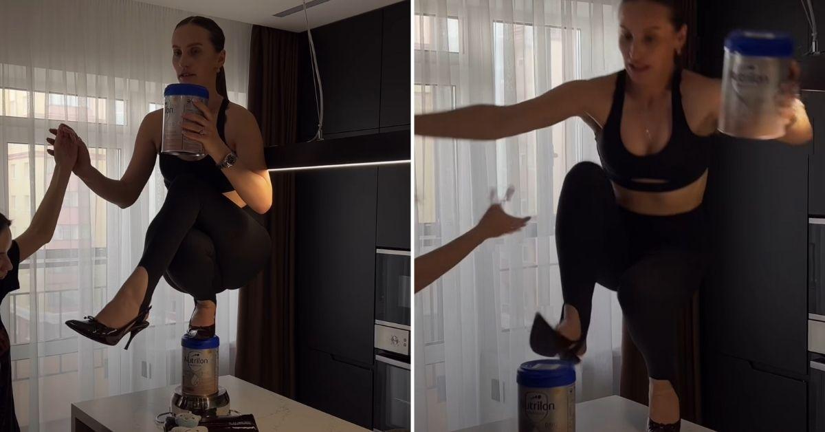 photo of Influencer Mariana Vasiuc broke her spine while attempting the trend