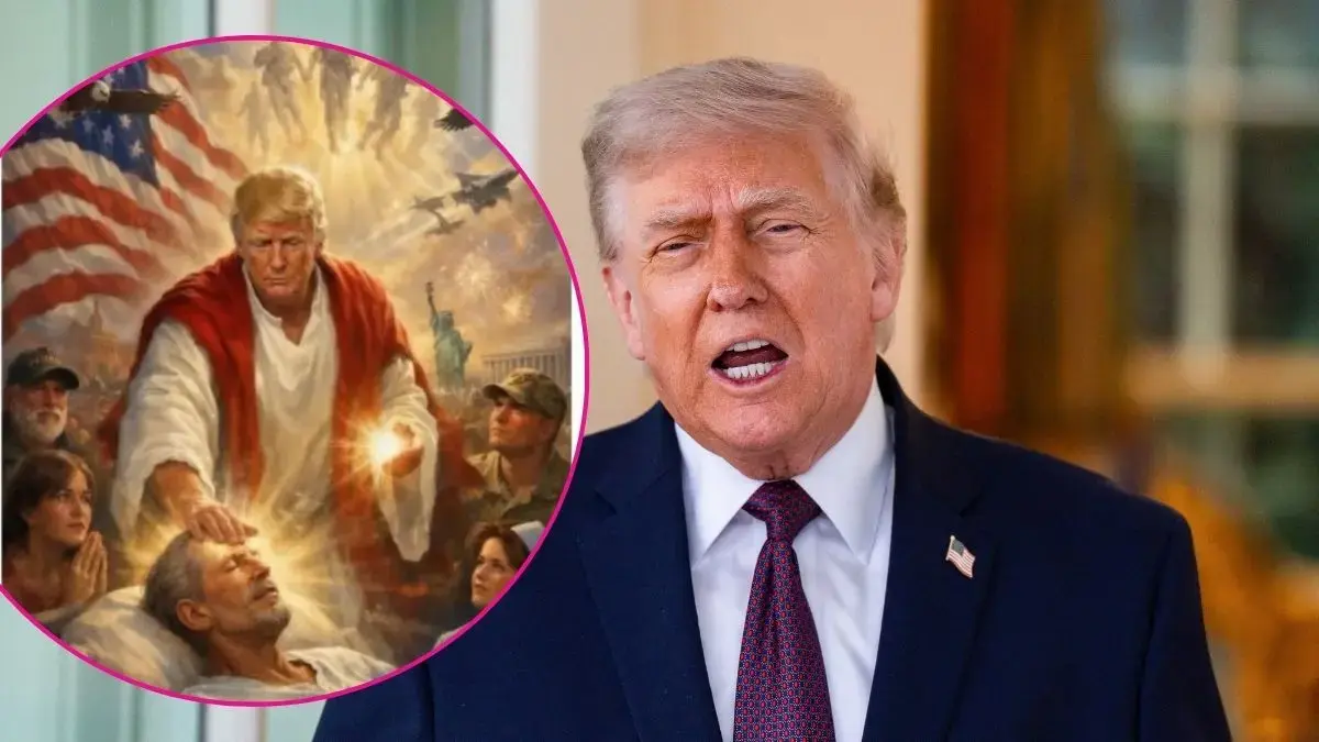 image of After deleting the post amid the outcry, Trump claimed he had misunderstood the image.