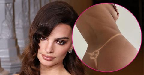 emily ratajkowski topless milan fashion week