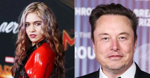 Composite photo of Grimes and Elon Musk