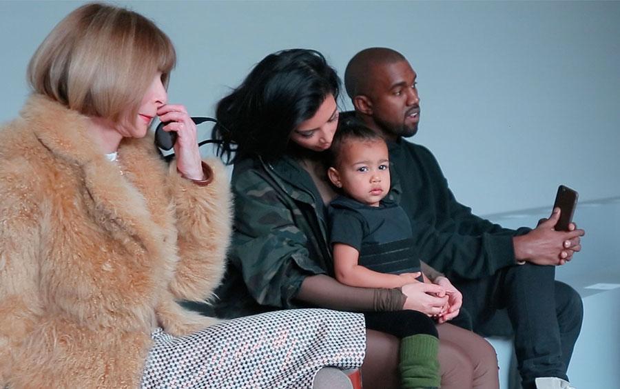 Anna Wintour Shades Crying North West At Kanye West's Fashion Show