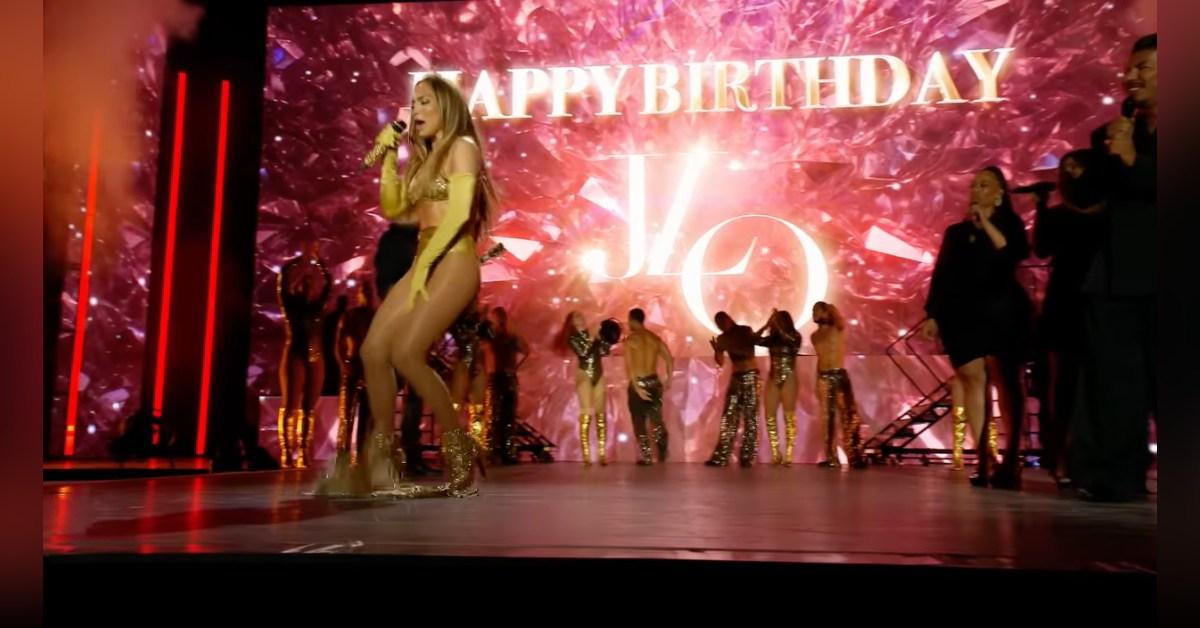 Image of the singer laughed off the wardrobe mishap and said she was glad she was wearing underwear.