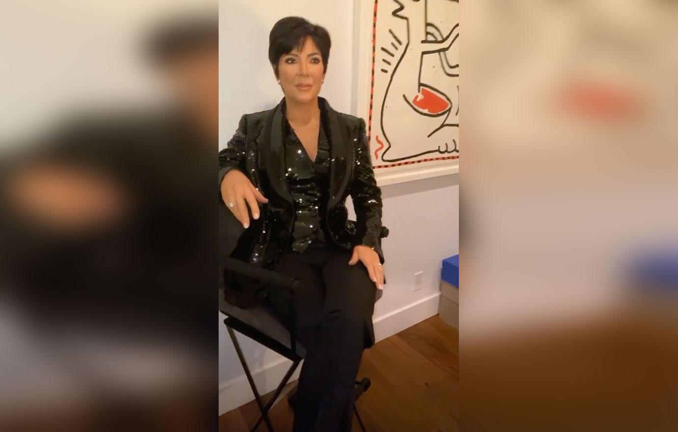 Kris Jenner's Wax Figure Sitting In Her Home