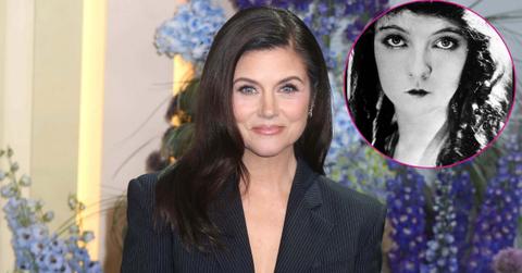 Image of Tiffani Thiessen and (inset) Lillian Gish.