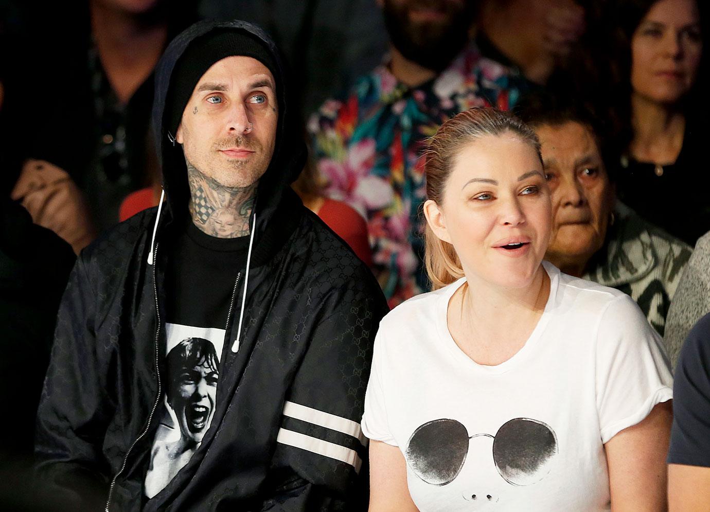 shanna moakler reacts to travis barker kourtney kardashian true romance costumes punkd