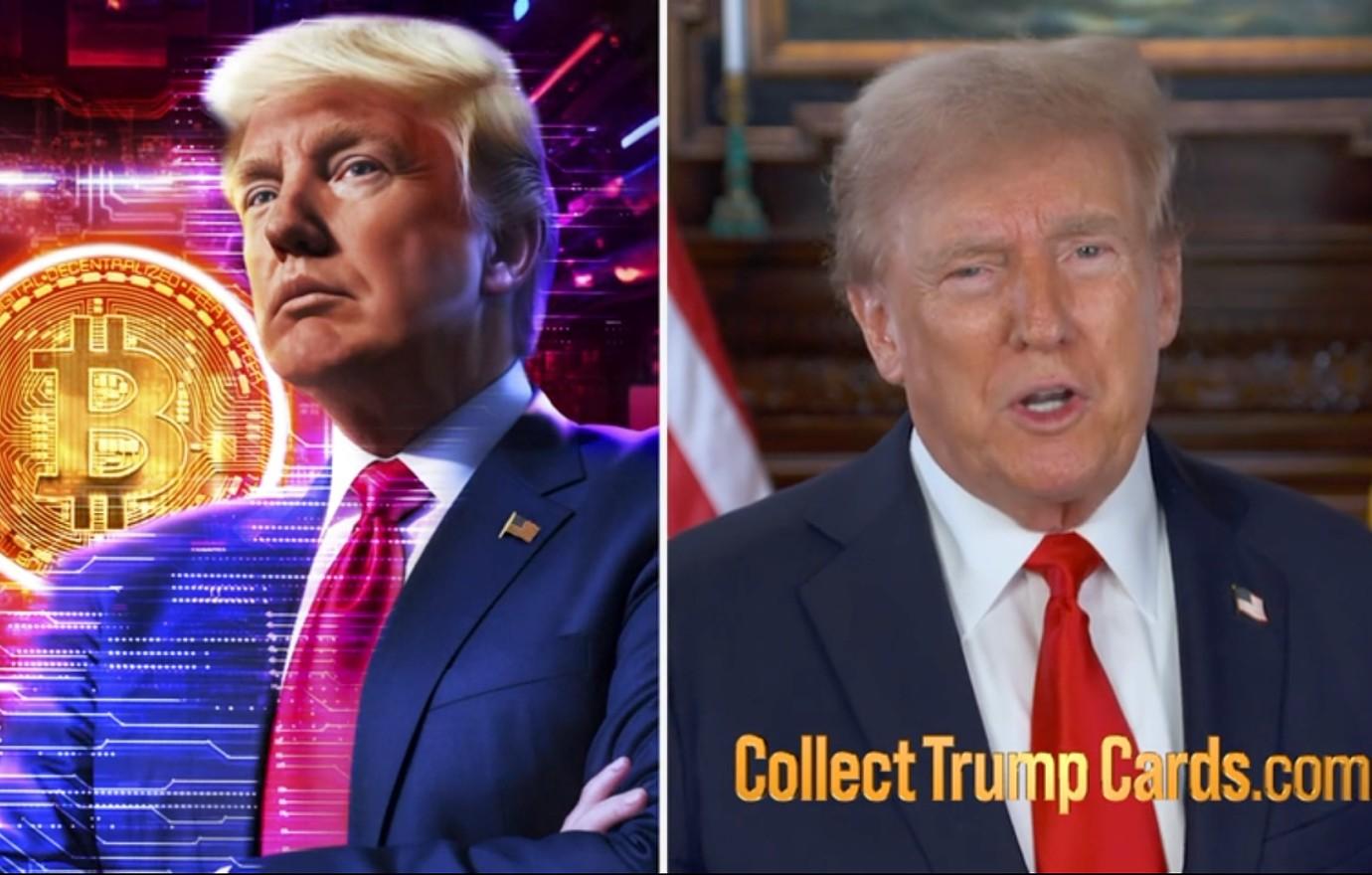 donald trump mocked selling embarrassing nft trading cards