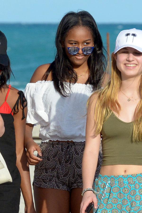 Sasha obama vacation miami 01