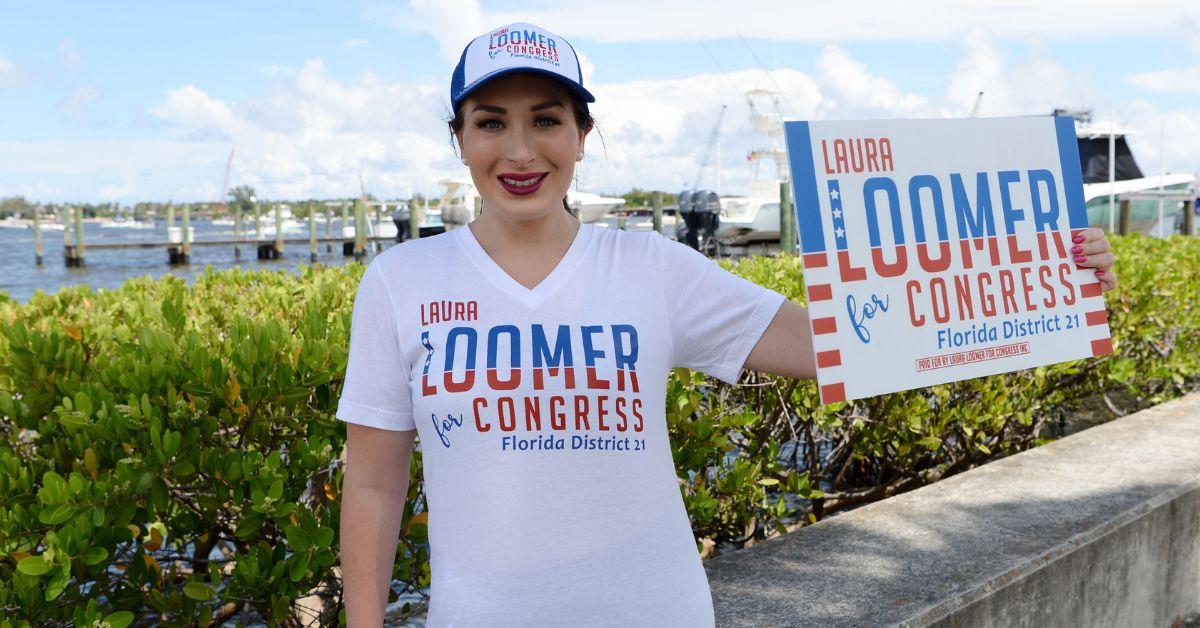 image of Laura Loomer was forced to deny rumors that she was involved with the president.