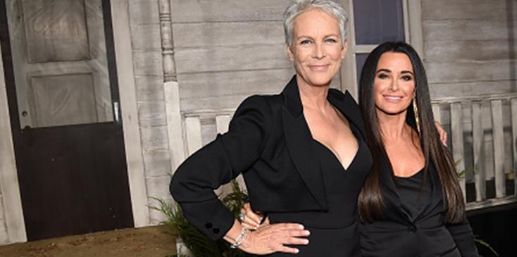 Jamie lee curtis kyle richards halloween premiere pics