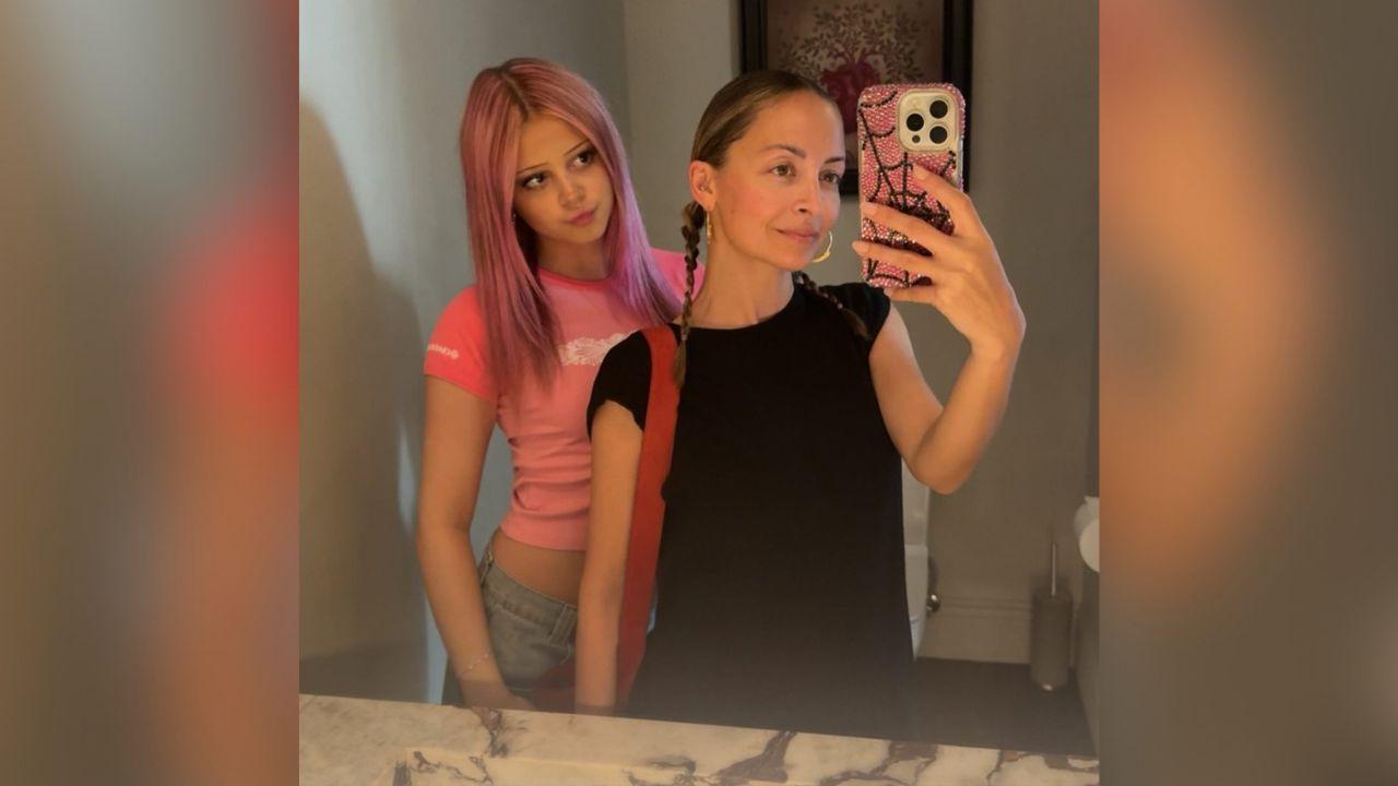 Image of Nicole Richie shares daughter Kate and son Sparrow with Good Charlotte rocker Joel Madden.