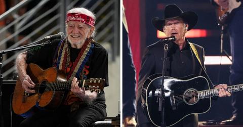 Photos of Willie Nelson and George Strait
