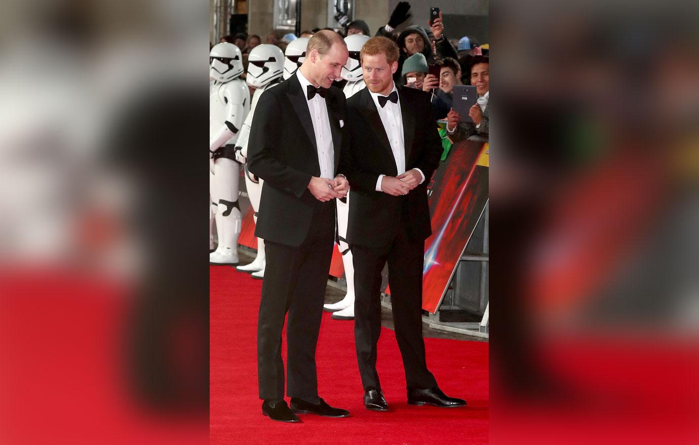 Prince William Prince Harry Star Wars Premiere