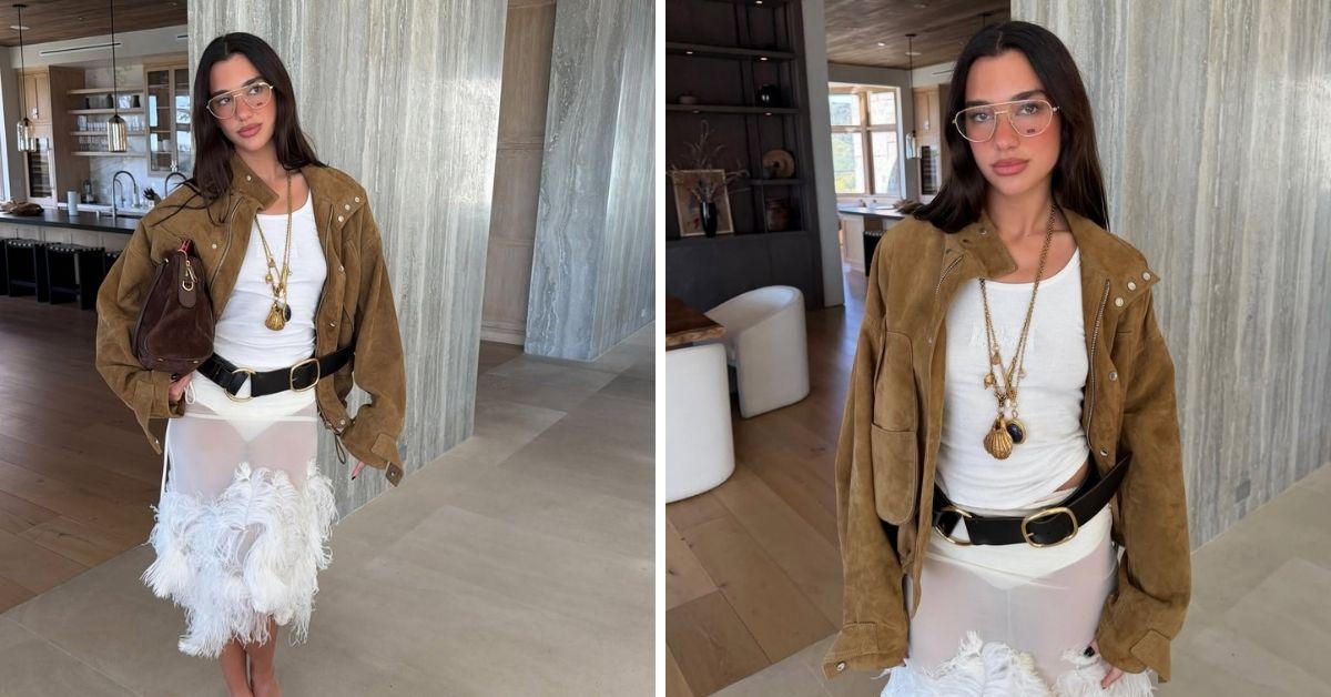 image of The singer showed off her toned abs during the getaway.