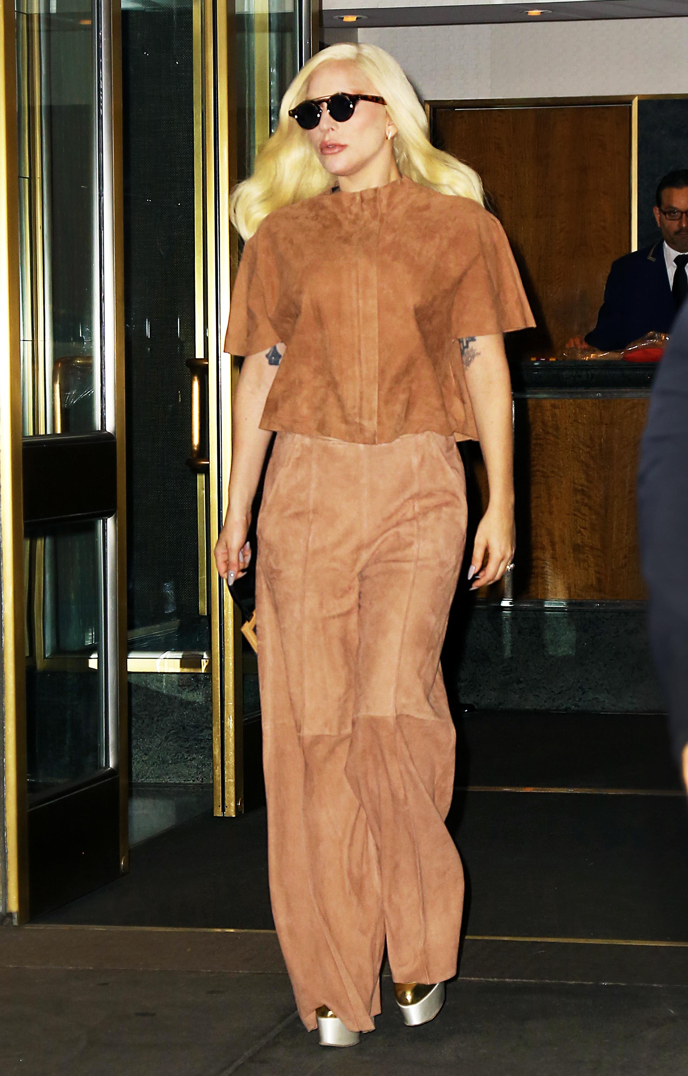 Lady Gaga heads out for the night in NYC