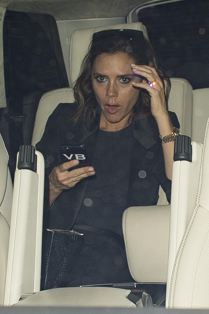 Victoria Beckham exits Dave Gardner&#8217;s birthday celebration early