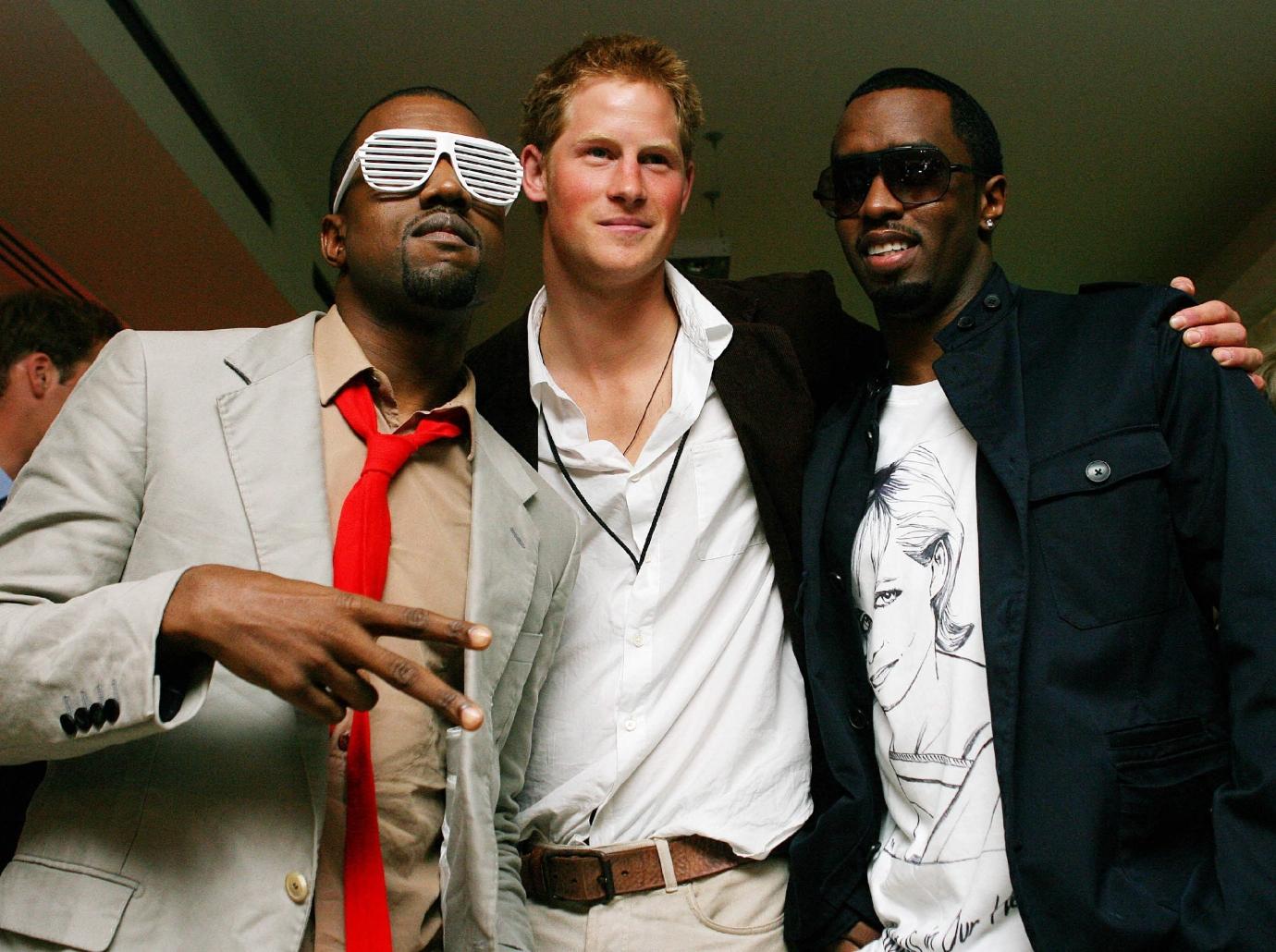 sean diddy combs wanted prince harry william attend parties young