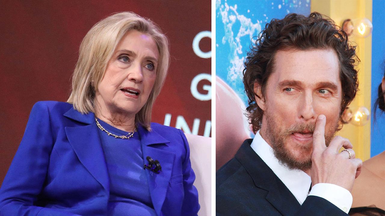 Image of Hillary Clinton and Matthew McConaughey