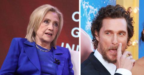Image of Hillary Clinton and Matthew McConaughey