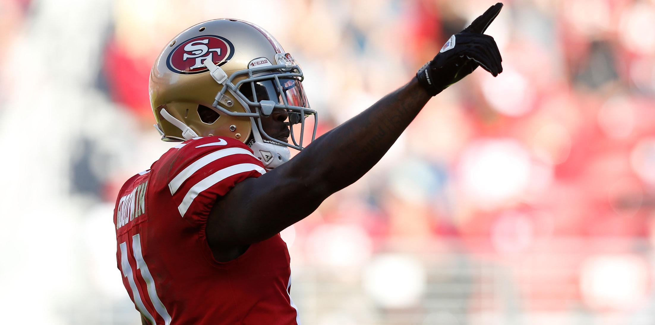 49er Marquise Goodwin Scores Touchdown After Baby Boy Death Long