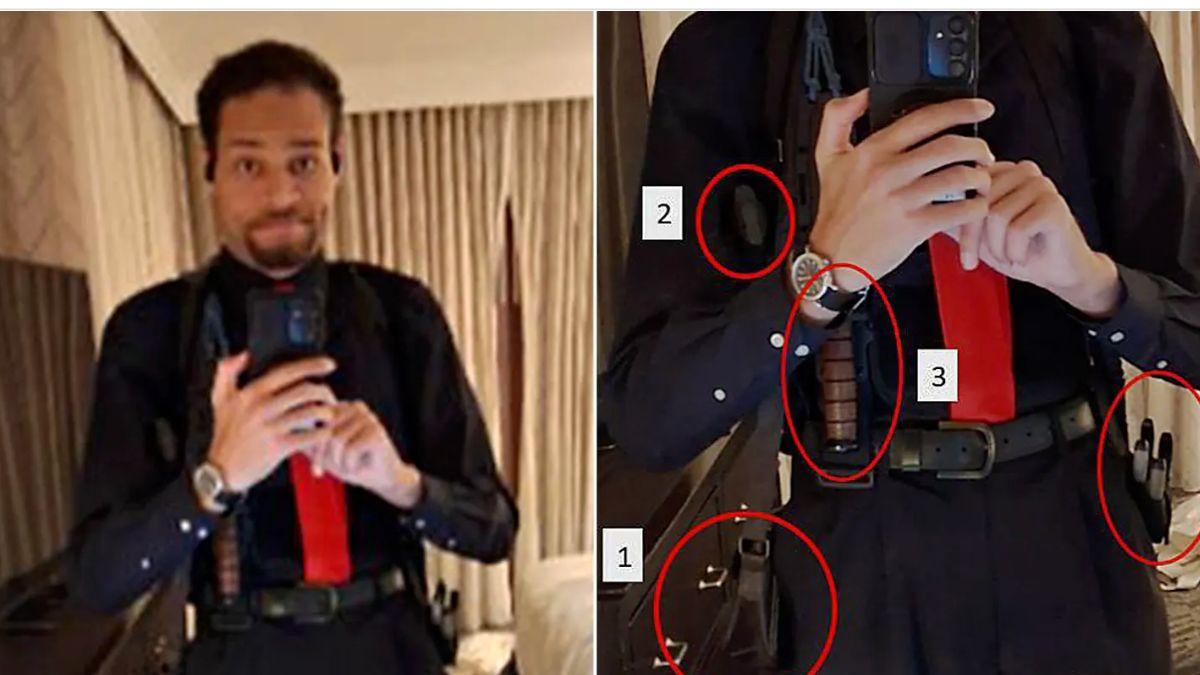 image of Cole Tomas Allen appeared armed in the chilling selfie. 