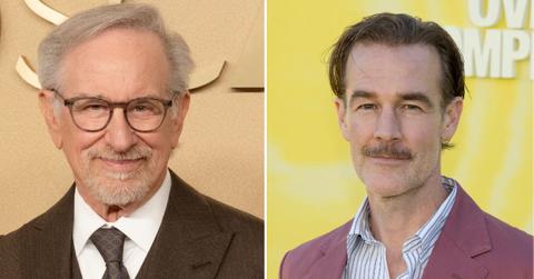 split of Steven Spielberg, James Van Der Beek.