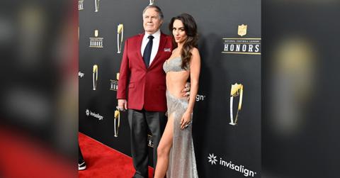 Photo of Jordon Hudson and Bill Belichick