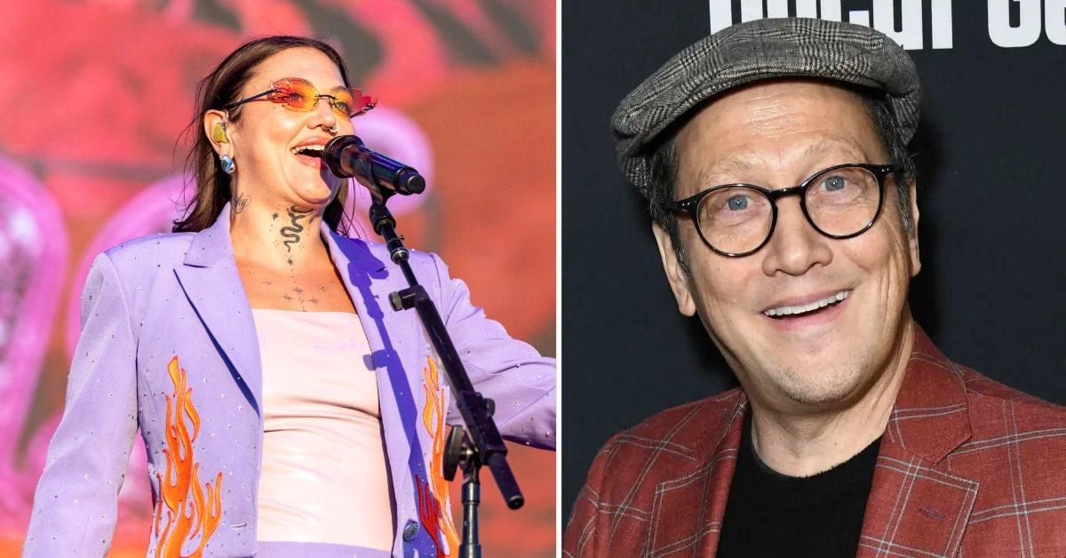 Composite photo of Elle King and Rob Schneider