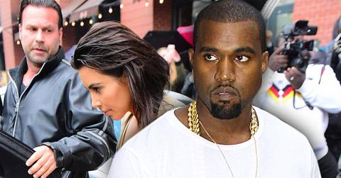 kanye west fires bodyguard talking to kim