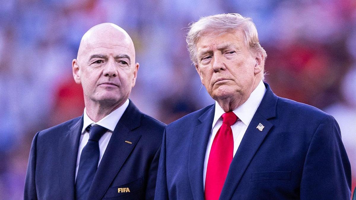 Image of Donald Trump appeared to have been cropped out of images from the FIFA World Cup Final.