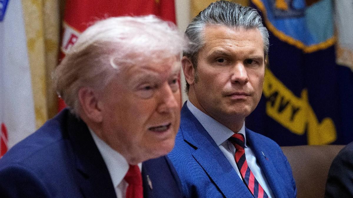 image of Pete Hegseth allegedly installed a makeup studio in the Pentagon. 