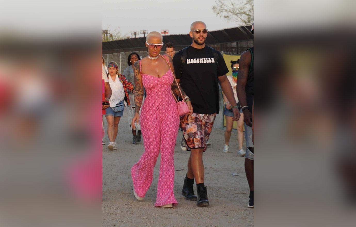 *EXCLUSIVE* Amber Rose attends first day of Coachella