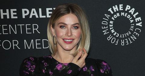 Julianne Hough Wearing A Patterned Dress on The Red Carpet