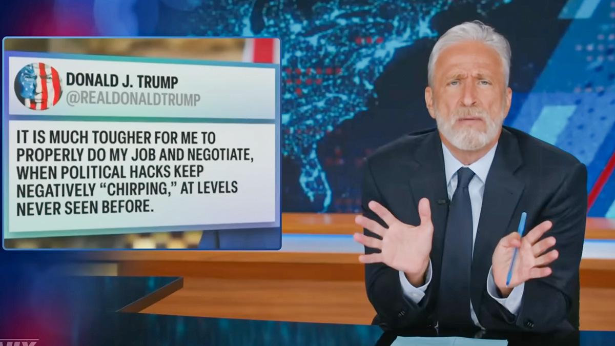 Image of Jon Stewart joked about Jeffrey Epstein ‘once again being left hanging.’