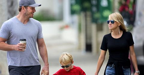 Chris pratt walks with ex anna faris son pics