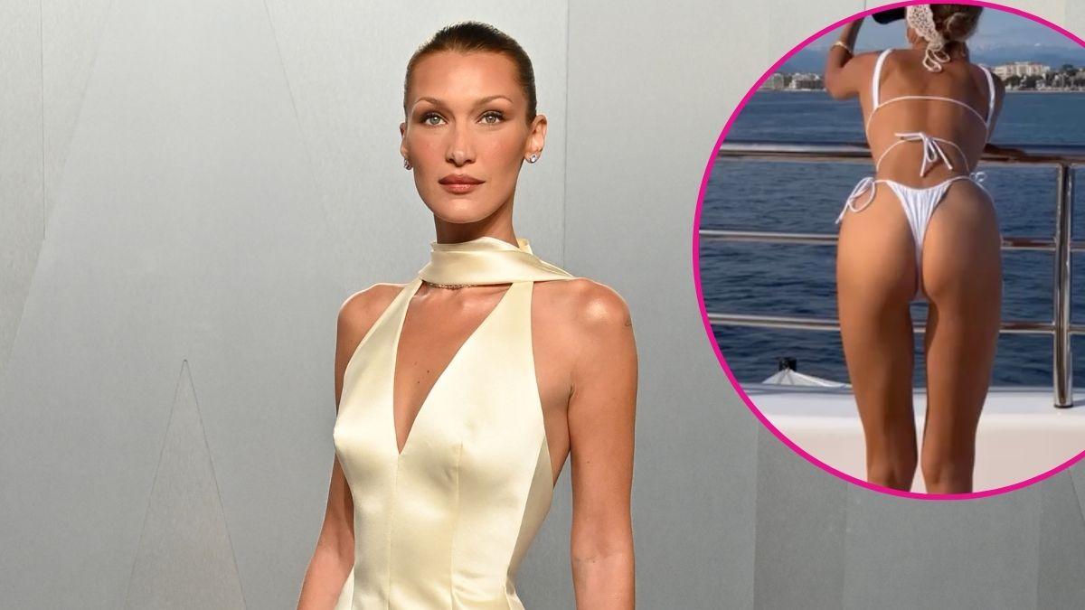 image and inset of Bella Hadid