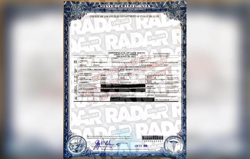 Chicago West’s Birth Certificate Is Here! Find Out Her Middle Name