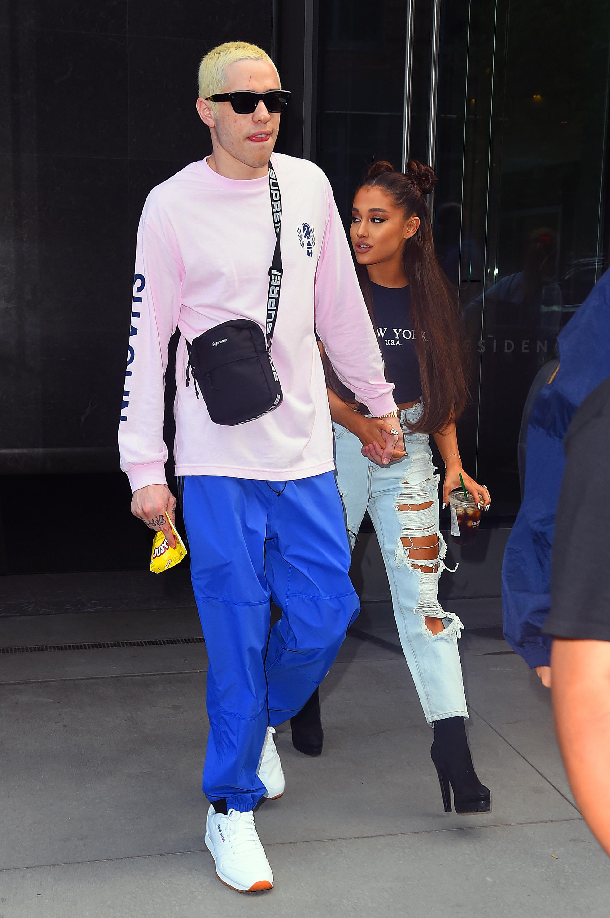 Ariana Grande and Pete Davidson head out