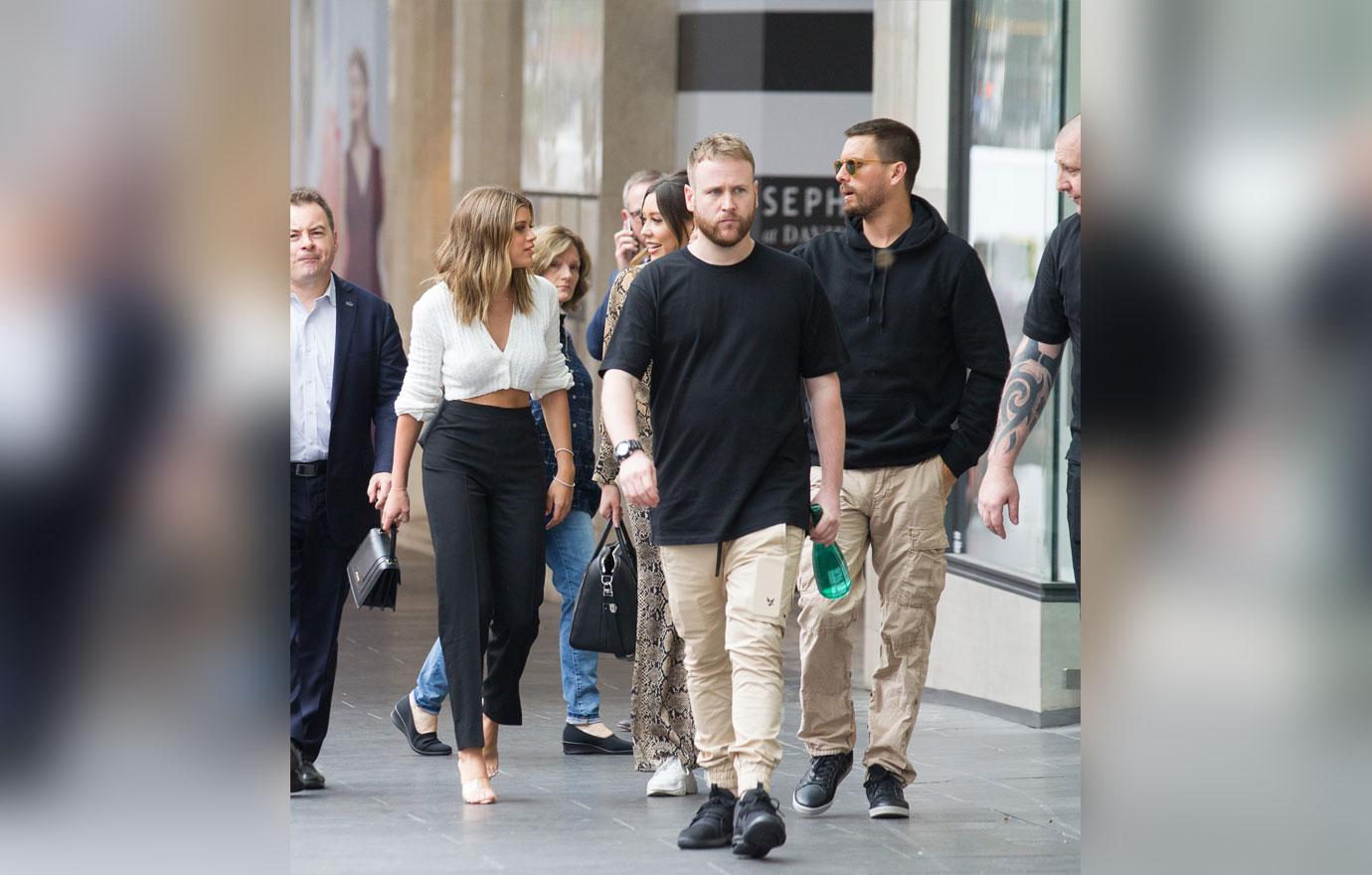 Scott Disick and Sofia Richie attend a meet and greet in Melbourne