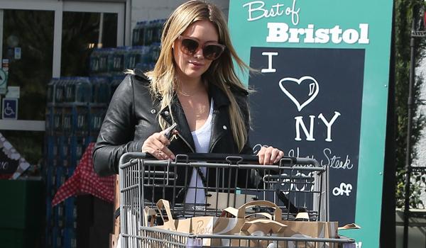 Hilary Duff Grocery Shopping